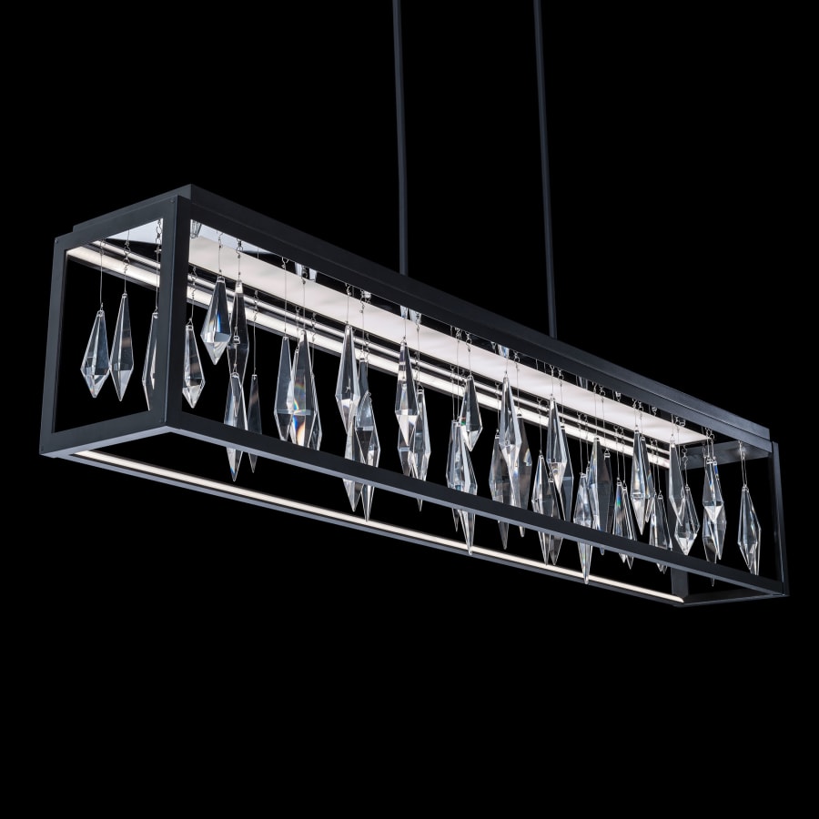 Schonbek Beyond Mirage 54" Wide Switchable Color Temperature LED Crystal Linear Pendant
