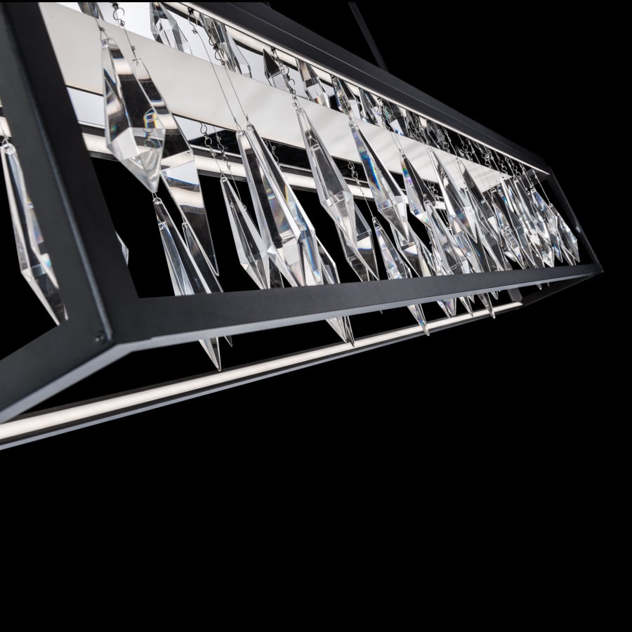 Schonbek Beyond Mirage 54" Wide Switchable Color Temperature LED Crystal Linear Pendant