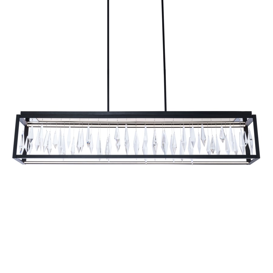 Schonbek Beyond Mirage 54" Wide Switchable Color Temperature LED Crystal Linear Pendant