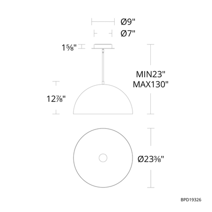 Schonbek Beyond Stardust 23" Wide LED Pendant with Clear Optic Crystal