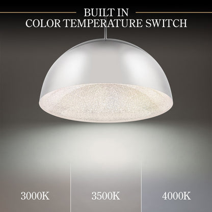 Schonbek Beyond Stardust 23" Wide LED Pendant with Clear Optic Crystal