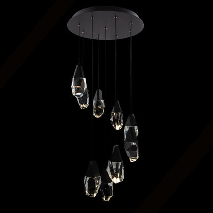 Schonbek Beyond Martini 9 Light 17" Wide LED Clear Optic Crystal Pendant