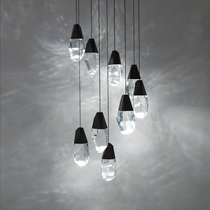 Schonbek Beyond Martini 9 Light 17" Wide LED Clear Optic Crystal Pendant
