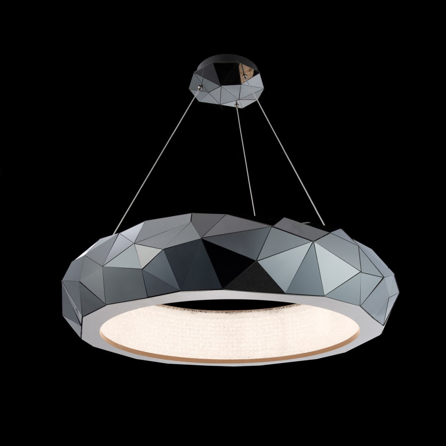Schonbek Beyond Mosaic 31" Wide Switchable Color Temperature LED Crystal Accented Drum Pendant