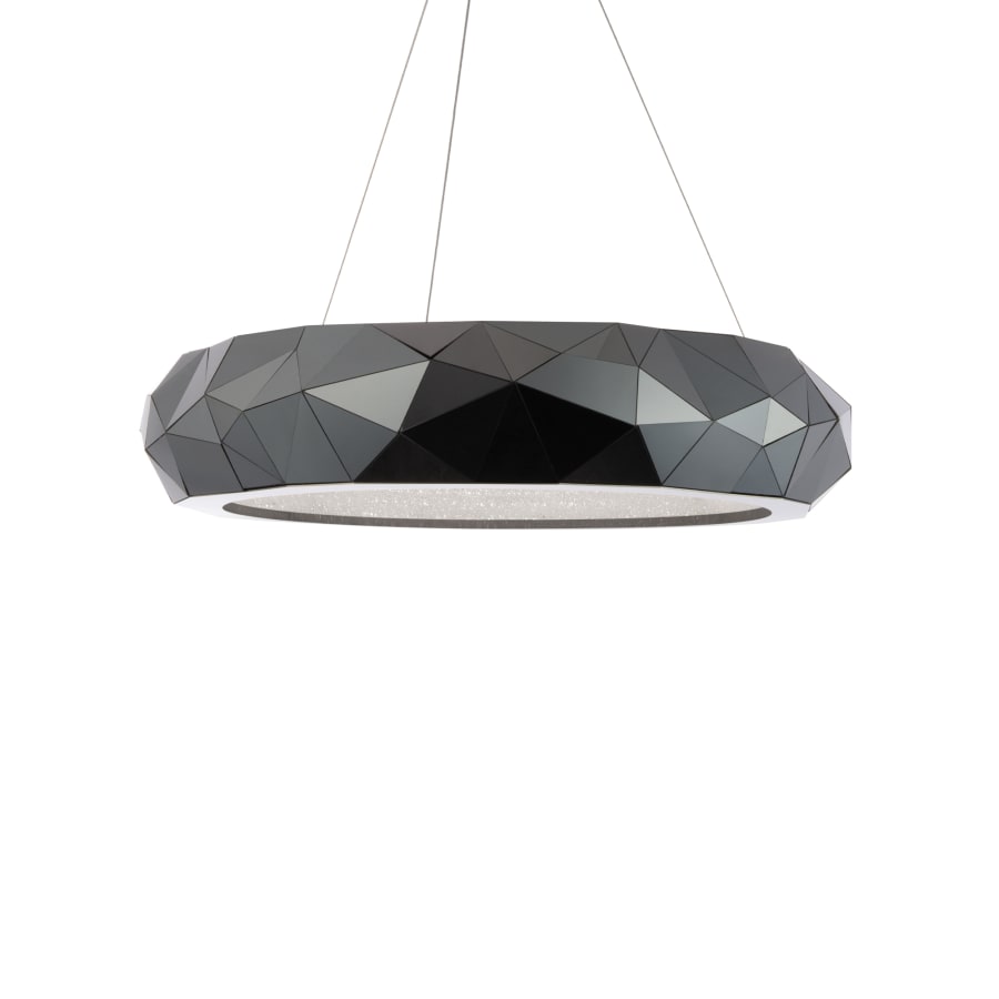 Schonbek Beyond Mosaic 31" Wide Switchable Color Temperature LED Crystal Accented Drum Pendant