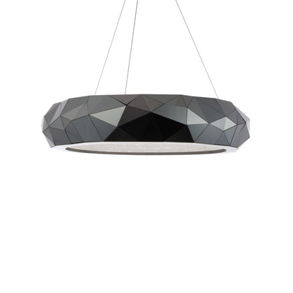 Schonbek Beyond Mosaic 31" Wide Switchable Color Temperature LED Crystal Accented Drum Pendant