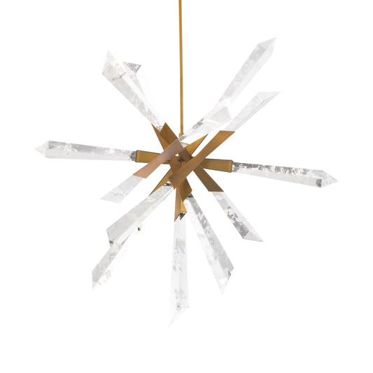 Schonbek Beyond Solitude 36" Wide Switchable Color Temperature LED Quartz Crystal Pendant
