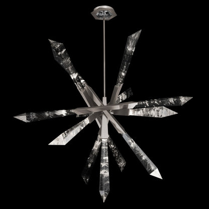 Schonbek Beyond Solitude 36" Wide Switchable Color Temperature LED Quartz Crystal Pendant
