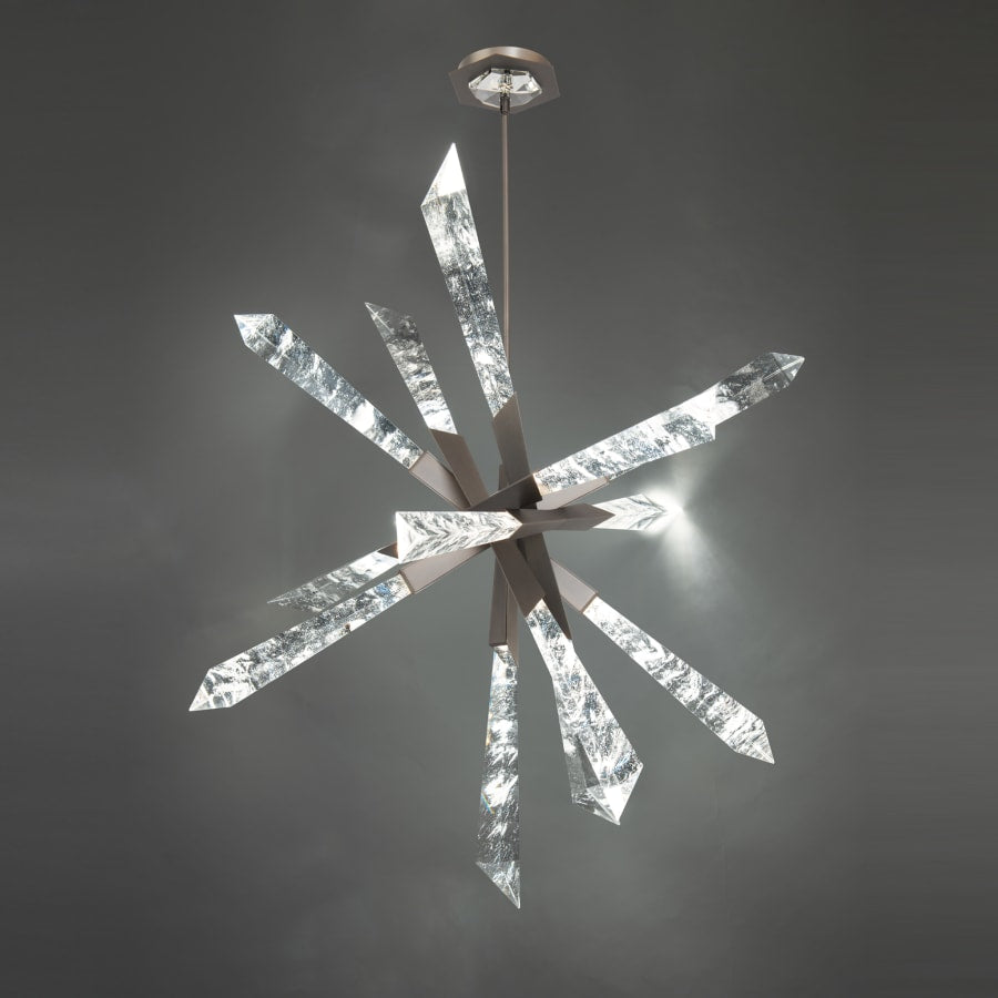 Schonbek Beyond Solitude 36" Wide Switchable Color Temperature LED Quartz Crystal Pendant