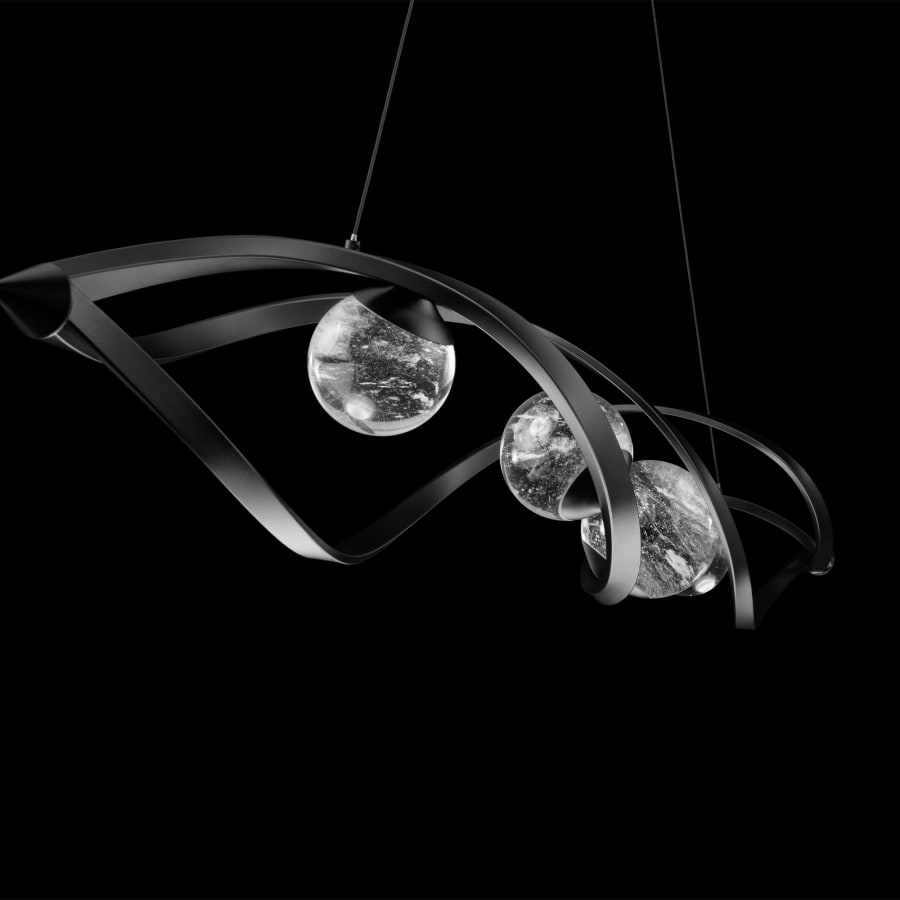 Schonbek Beyond Slipstream 57" Wide LED Crystal Linear Pendant