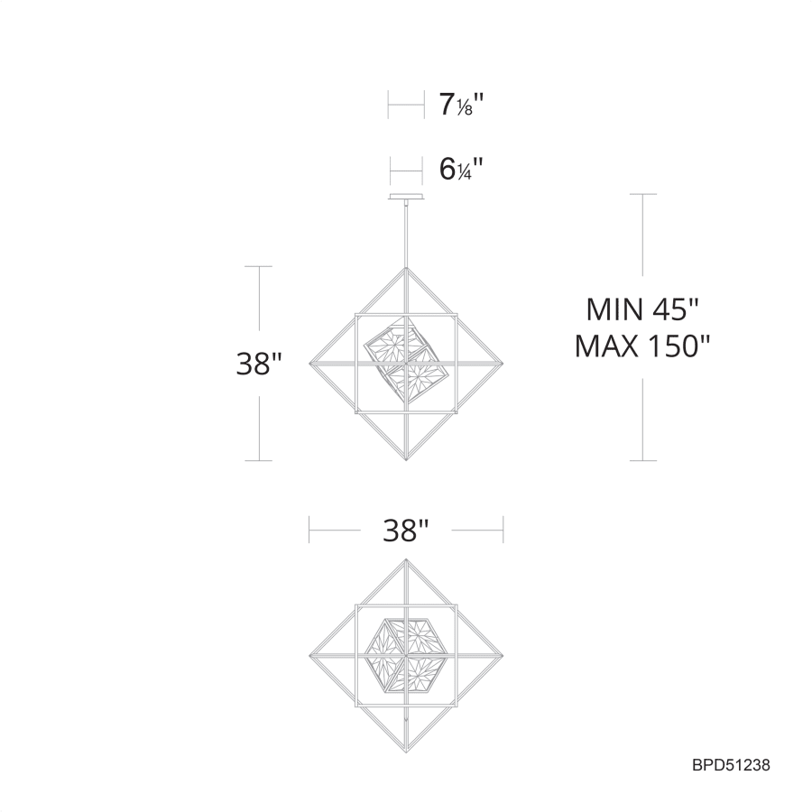 Schonbek Beyond Heracles 38" Wide LED Crystal Pendant