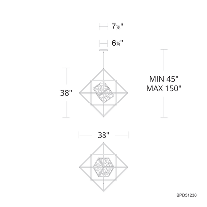Schonbek Beyond Heracles 38" Wide LED Crystal Pendant