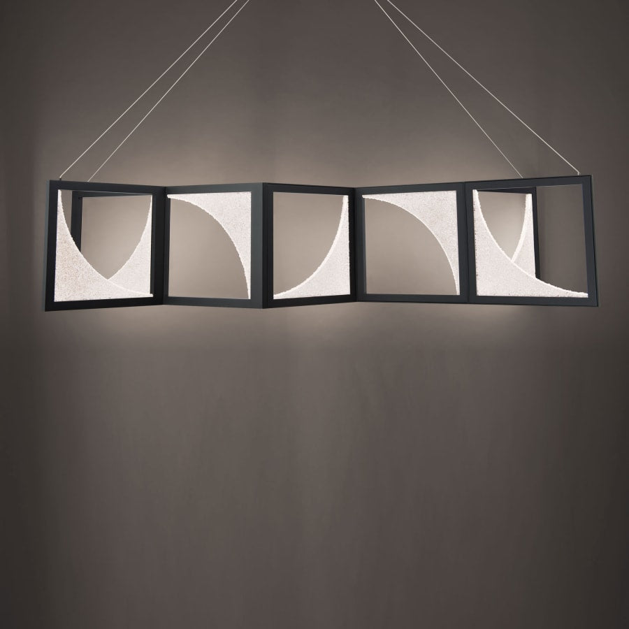 Schonbek Beyond Luna 61" Wide LED Crystal Linear Pendant