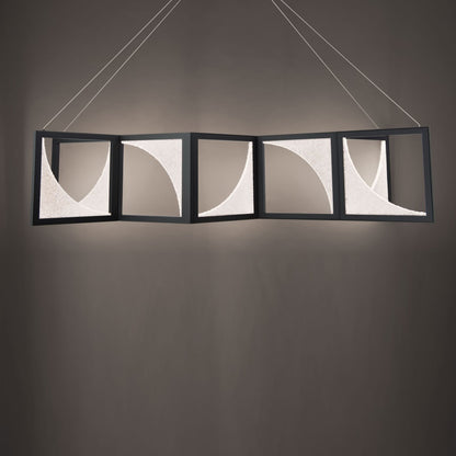 Schonbek Beyond Luna 61" Wide LED Crystal Linear Pendant