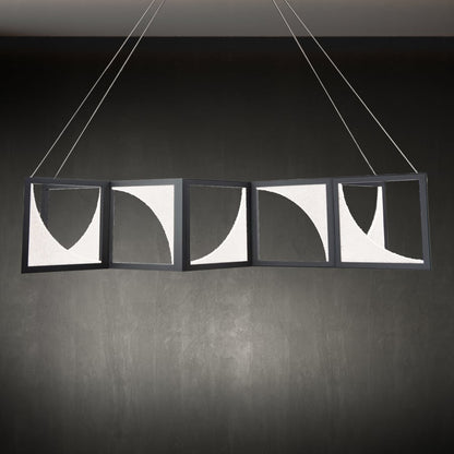 Schonbek Beyond Luna 61" Wide LED Crystal Linear Pendant