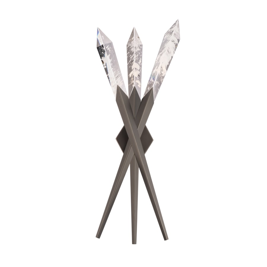 Schonbek Beyond Solitude 29" Tall LED Wall Sconce with Clear Optic Haze Crystal