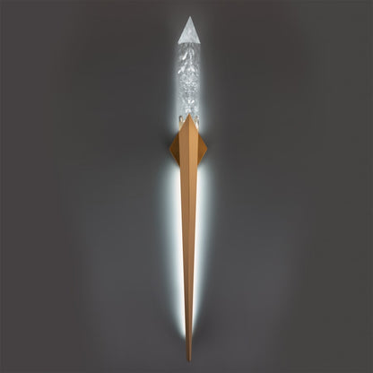 Schonbek Beyond Solitude 70" Tall LED Wall Sconce with Clear Optic Haze Crystal