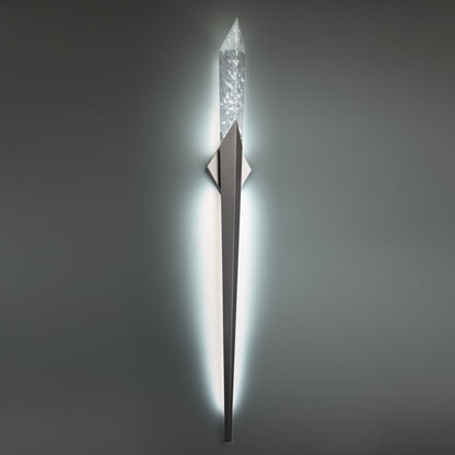 Schonbek Beyond Solitude 70" Tall LED Wall Sconce with Clear Optic Haze Crystal