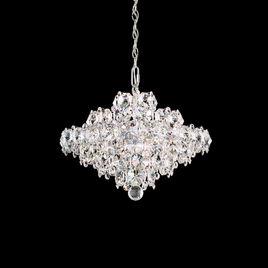 Schonbek Baronet 8 Light 19" Wide Crystal Chandelier - with Radiance Crystal