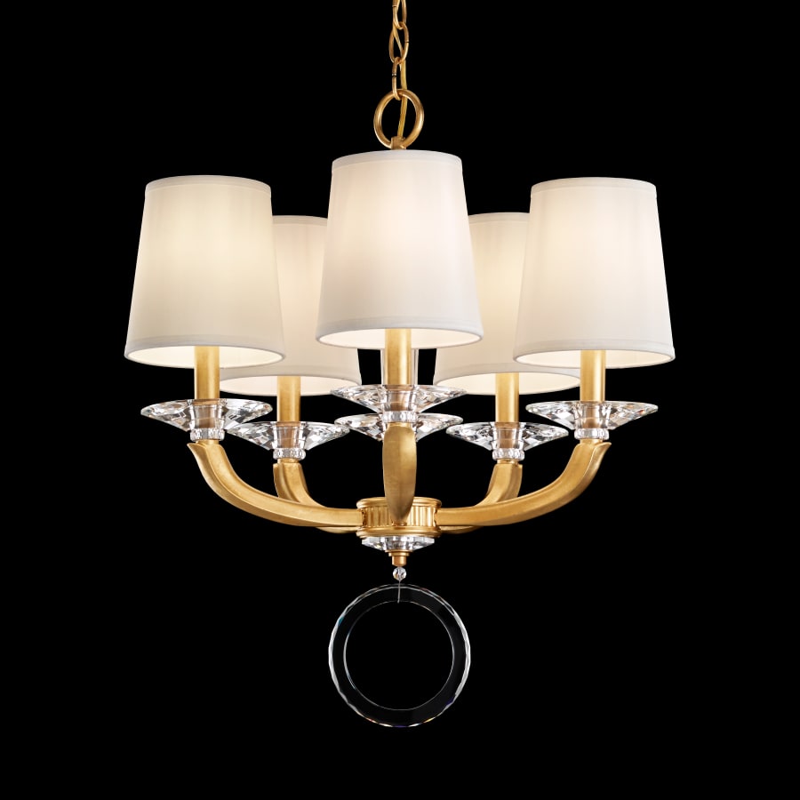 Schonbek Emilea 5 Light 20" Wide Crystal Mini Chandelier with Clear Swarovski Optic Crystals