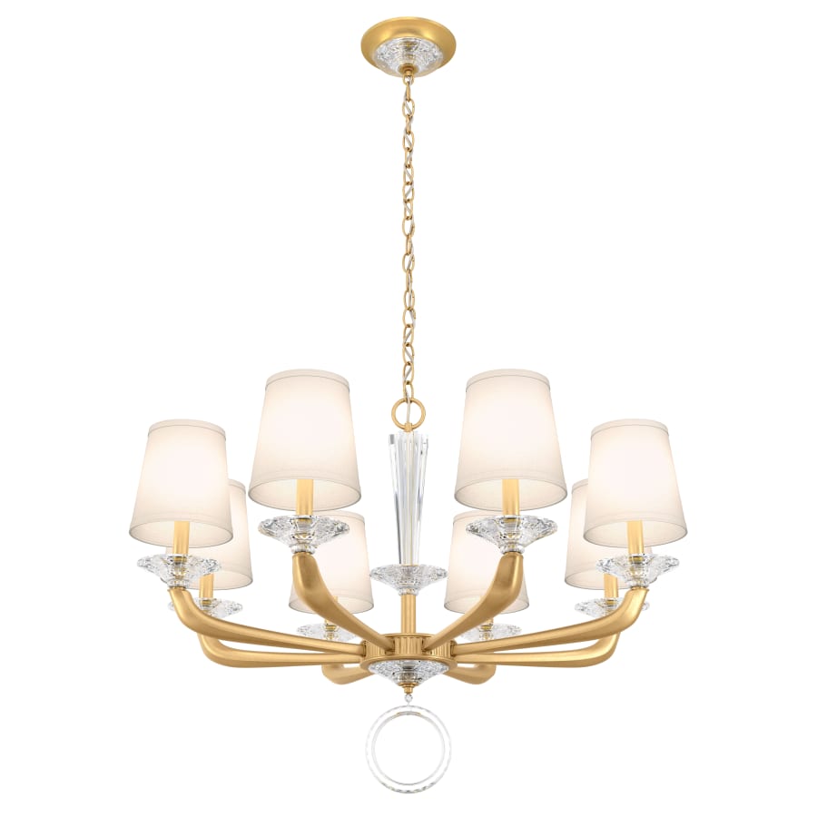 Schonbek Emilea 8 Light 33" Wide Crystal Chandelier with Swarovski Optic Crystals