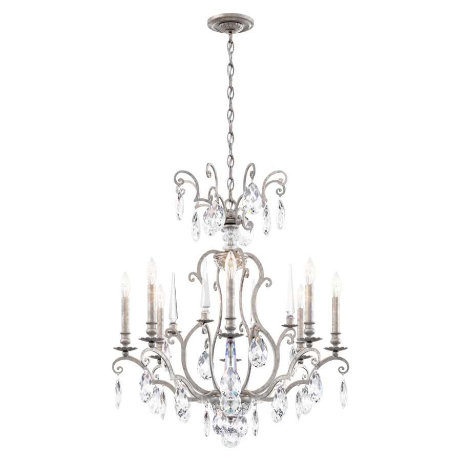 Schonbek Renaissance Nouveau 8 Light 32" Wide Crystal Chandelier with Clear Heritage Crystal Accents
