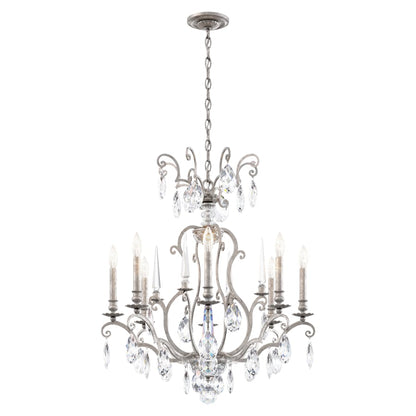 Schonbek Renaissance Nouveau 8 Light 32" Wide Crystal Chandelier with Clear Heritage Crystal Accents