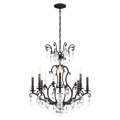 Schonbek Renaissance Nouveau 8 Light 32" Wide Crystal Chandelier with Clear Heritage Crystal Accents
