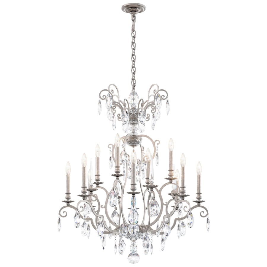 Schonbek Renaissance Nouveau 12 Light 32" Wide Crystal Chandelier with Clear Heritage Crystal Accents