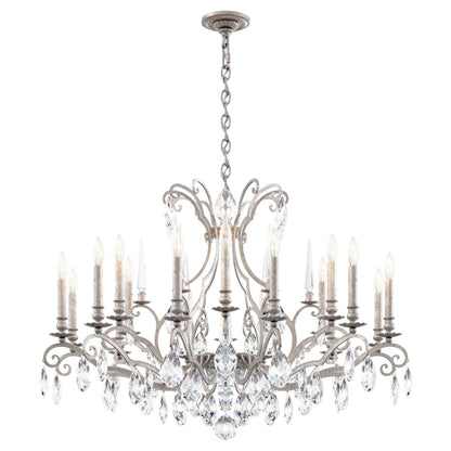 Schonbek Renaissance Nouveau 18 Light 40" Wide Crystal Chandelier with Clear Heritage Crystal Accents