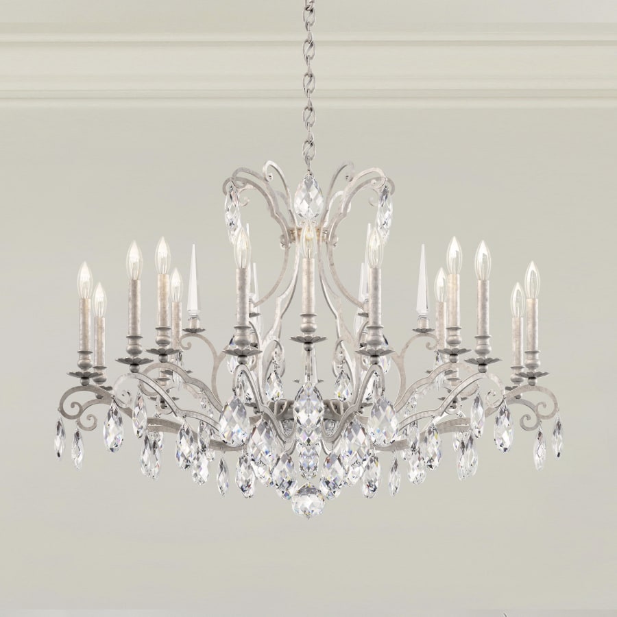 Schonbek Renaissance Nouveau 18 Light 40" Wide Crystal Chandelier with Clear Heritage Crystal Accents
