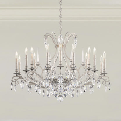 Schonbek Renaissance Nouveau 18 Light 40" Wide Crystal Chandelier with Clear Heritage Crystal Accents