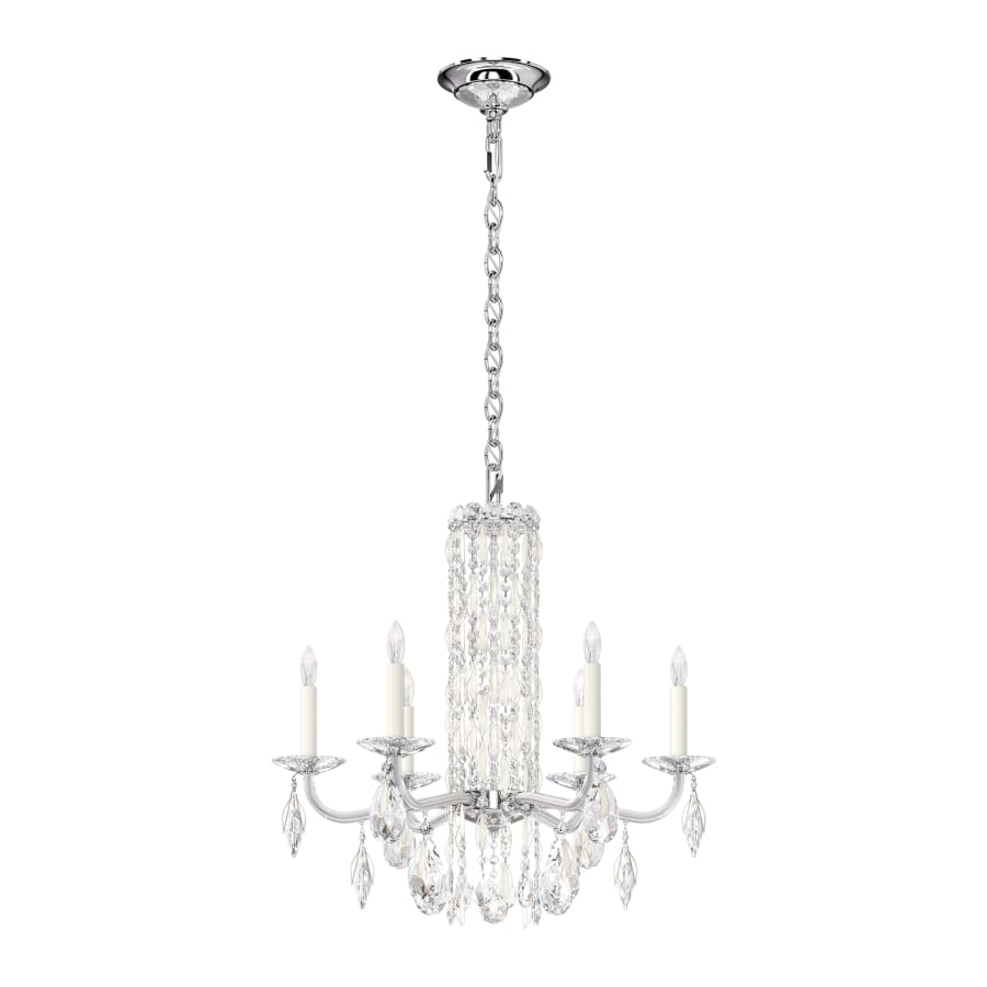 Schonbek Sarella 6 Light 25" Wide Crystal Chandelier with Heritage Crystals