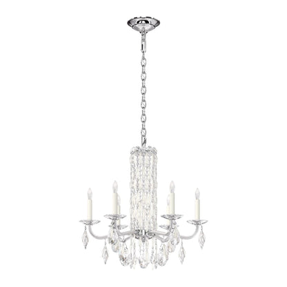 Schonbek Sarella 6 Light 25" Wide Crystal Chandelier with Heritage Crystals