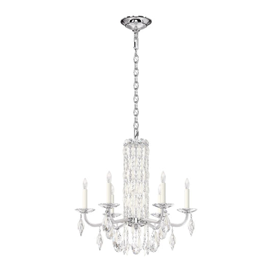 Schonbek Sarella 6 Light 25" Wide Crystal Chandelier with Heritage Crystals