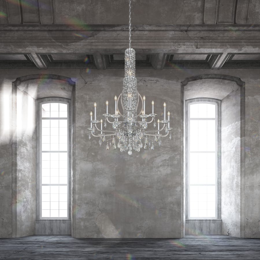 Schonbek Sarella 10 Light 41" Wide Crystal Chandelier with Heritage Crystals