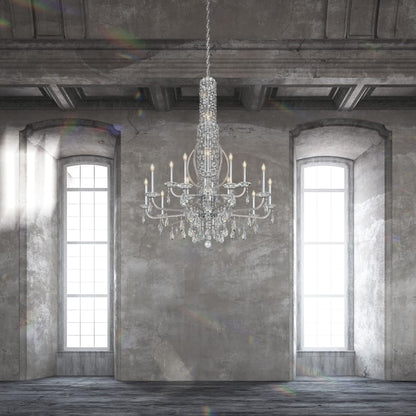 Schonbek Sarella 10 Light 41" Wide Crystal Chandelier with Heritage Crystals
