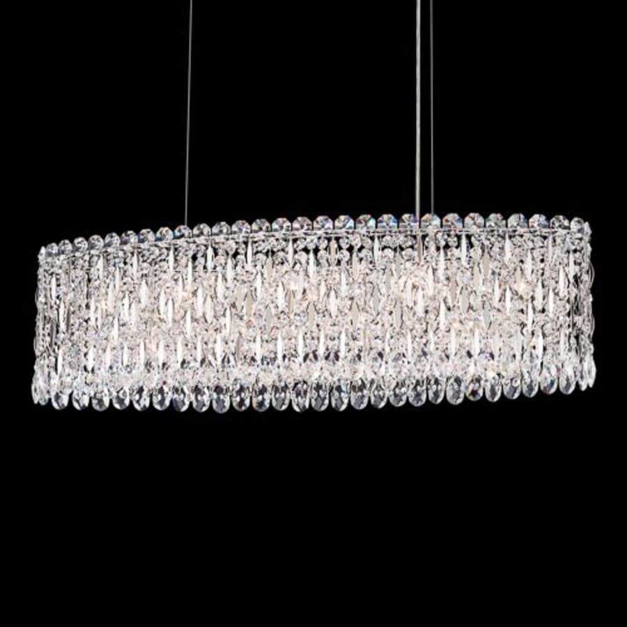 Schonbek Sarella 12 Light 36" Wide Crystal Linear Pendant with Heritage Crystals