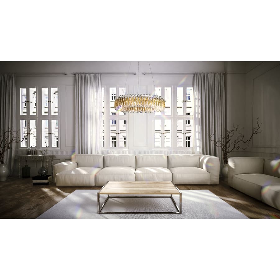 Schonbek Sarella 12 Light 24" Wide Crystal Pendant with Heritage Crystals