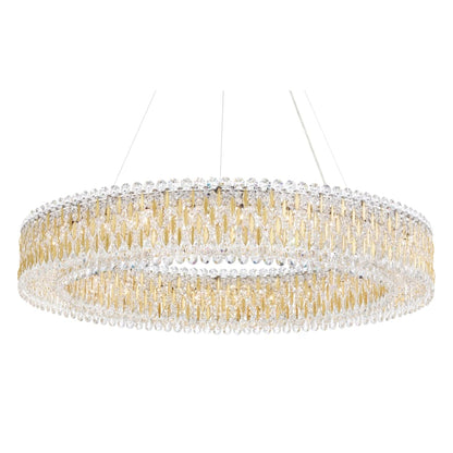 Schonbek Sarella 27 Light 48" Wide Crystal Pendant with Heritage Crystals