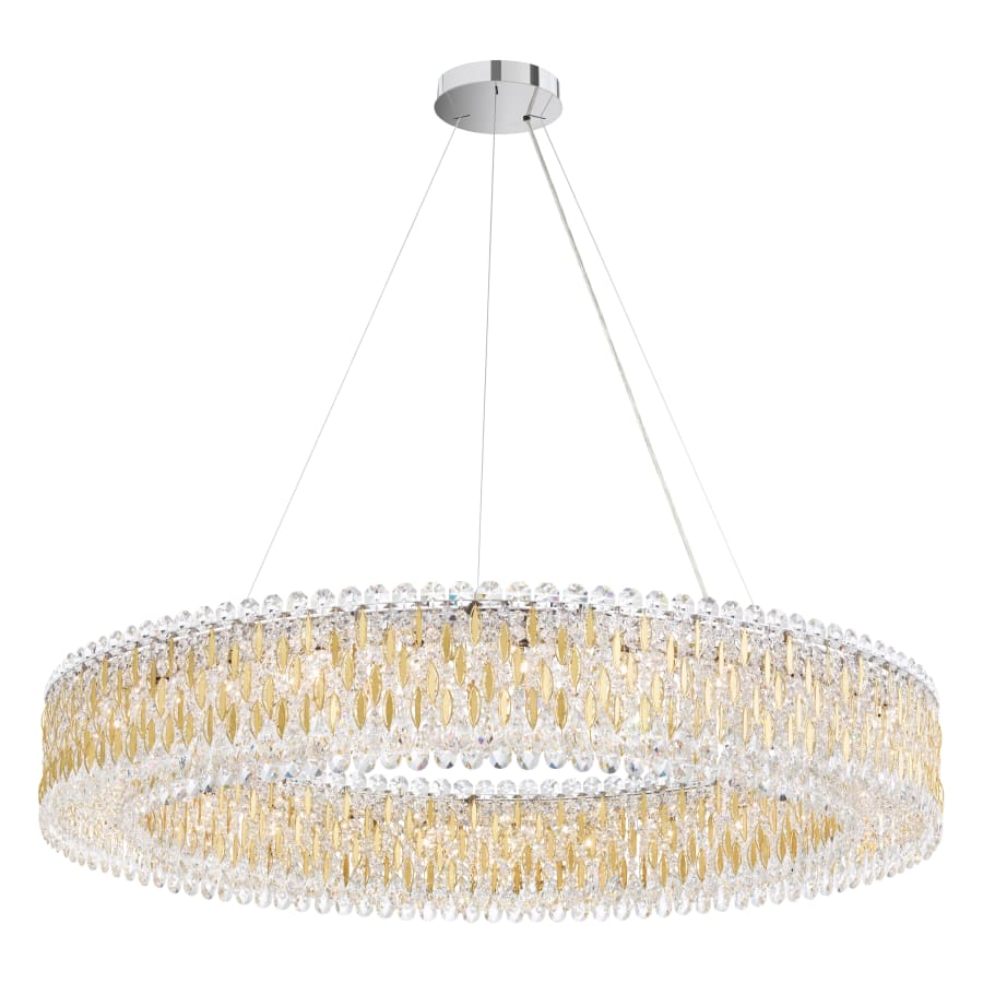 Schonbek Sarella 27 Light 48" Wide Crystal Pendant with Heritage Crystals