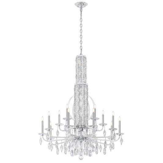Schonbek Sarella 17 Light 41" Wide Crystal Chandelier with Heritage Crystals