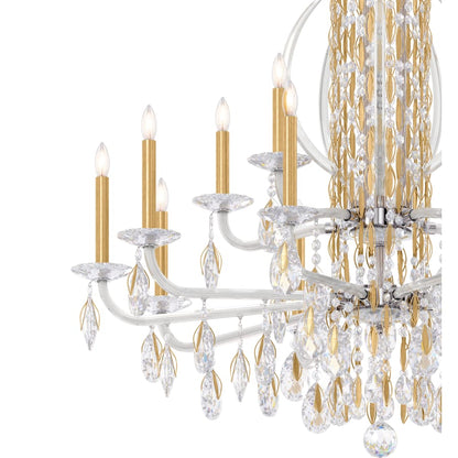 Schonbek Sarella 17 Light 41" Wide Crystal Chandelier with Heritage Crystals