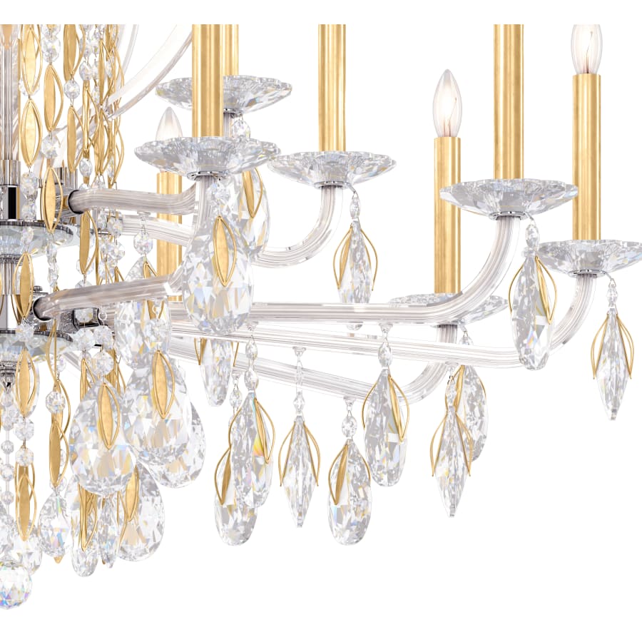 Schonbek Sarella 17 Light 41" Wide Crystal Chandelier with Heritage Crystals