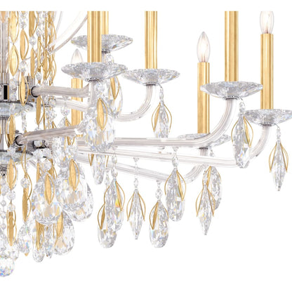 Schonbek Sarella 17 Light 41" Wide Crystal Chandelier with Heritage Crystals