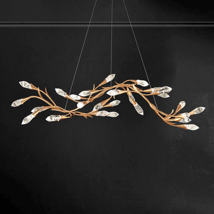 Schonbek Secret Garden 57" Wide LED Crystal Linear Chandelier