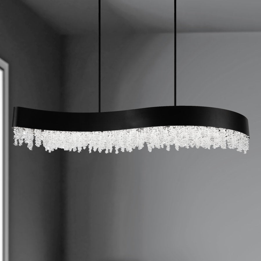 Schonbek Soleil 47" Wide LED Crystal Linear Chandelier