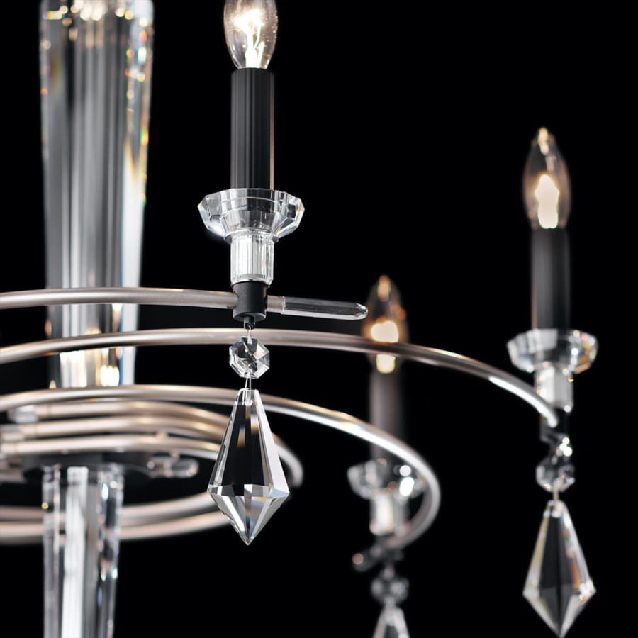 Schonbek Tempest 6 Light 28" Wide Crystal Candle Style Chandelier