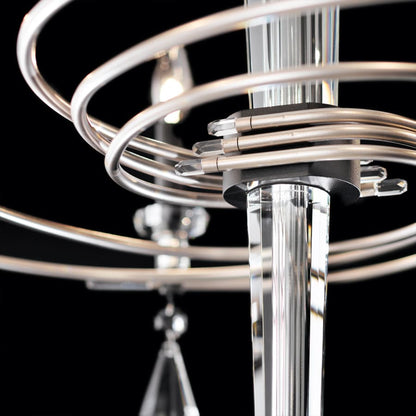 Schonbek Tempest 6 Light 28" Wide Crystal Candle Style Chandelier