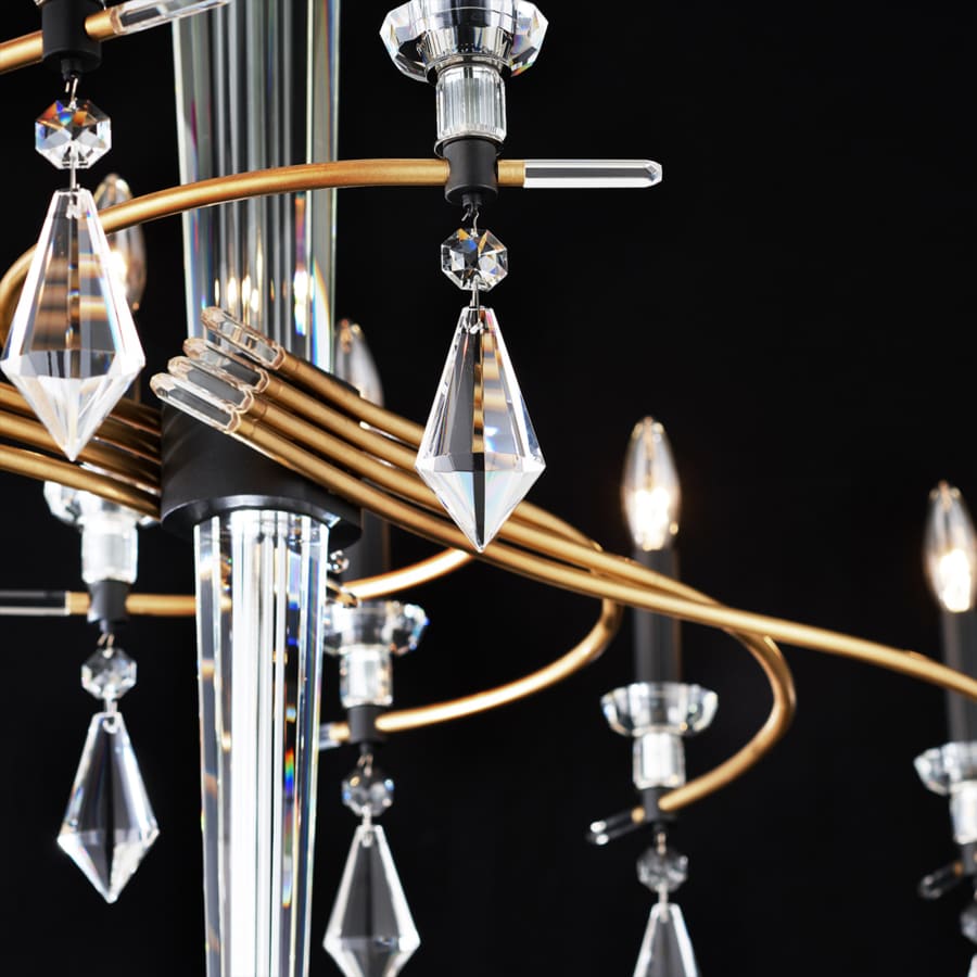 Schonbek Tempest 8 Light 61" Wide Crystal Candle Style Chandelier